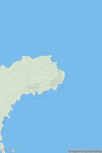 Thumbnail image for Ceann Garbh [Islay] showing contour plot for surrounding peak